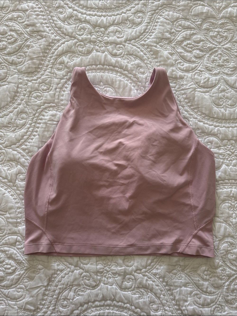 lululemon athletica Dusty Rose High-Neck Crop Top